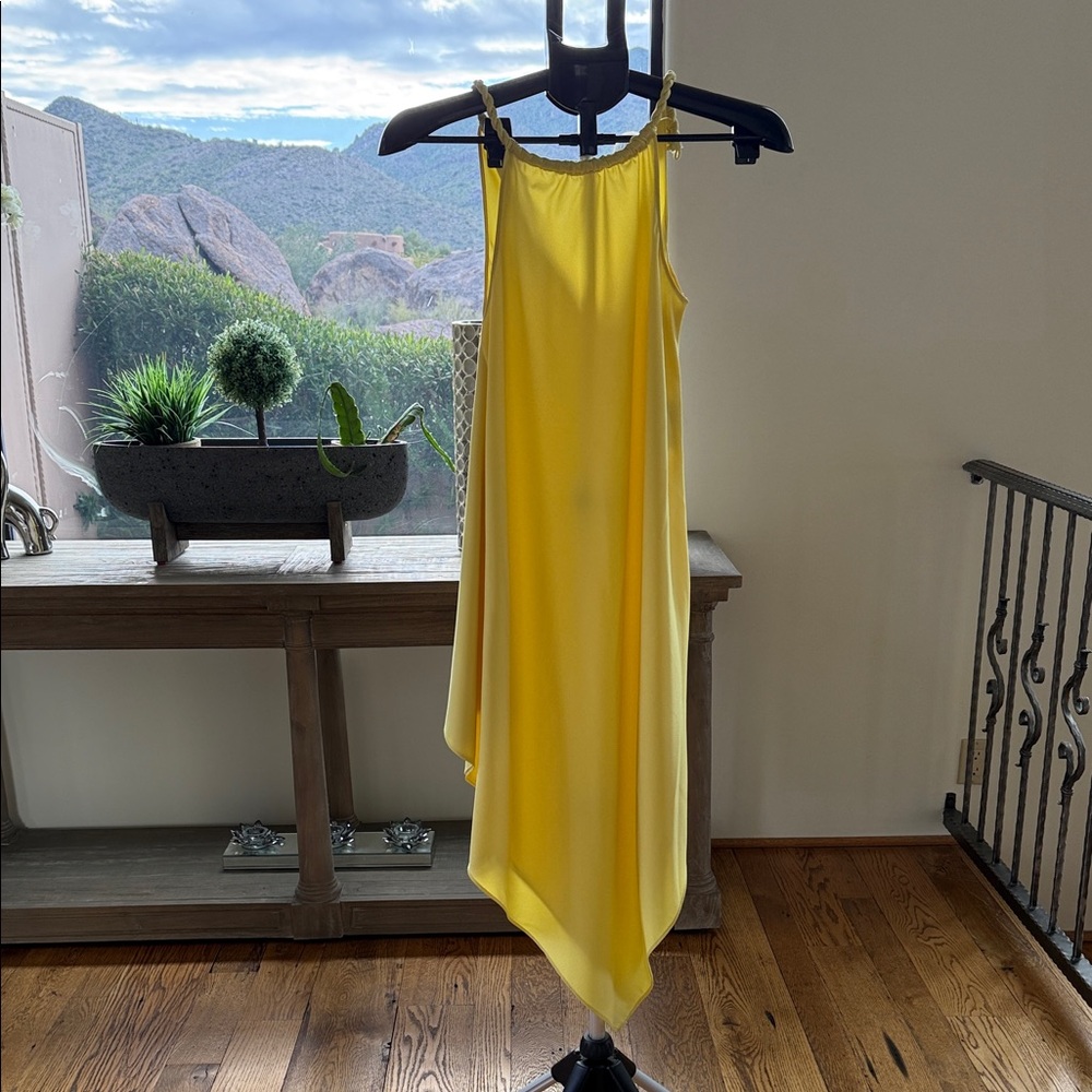 RACHEL Rachel Roy Asymmetrical Dress in Sunny Yellow